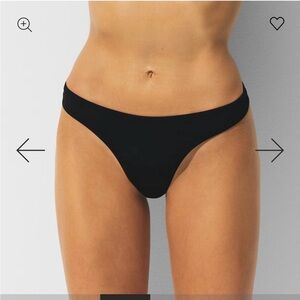 SKIMS Black DIPPEDBikini Bottom